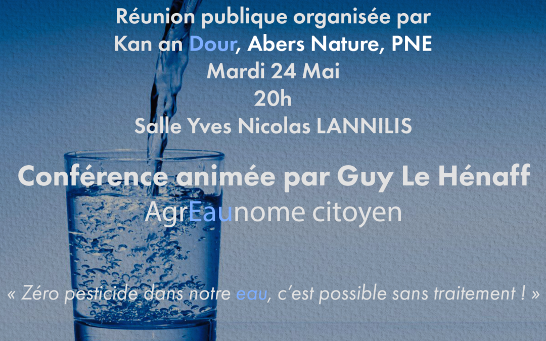 Réunion publique mardi 24 Mai avec conférence de Guy Le Hénaff